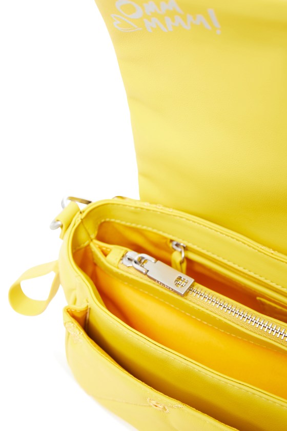 Desigual átvetős kis táska fedeles köves citromsárga