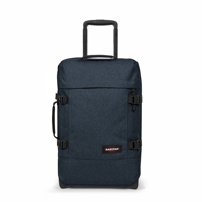 Eastpak TRANVERZ S kézipoggyász vászon sportos bőrönd farmerkék