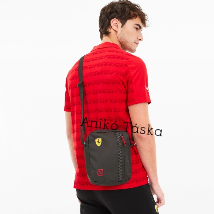 Ferrari vászon átvetős táska fekete Puma20