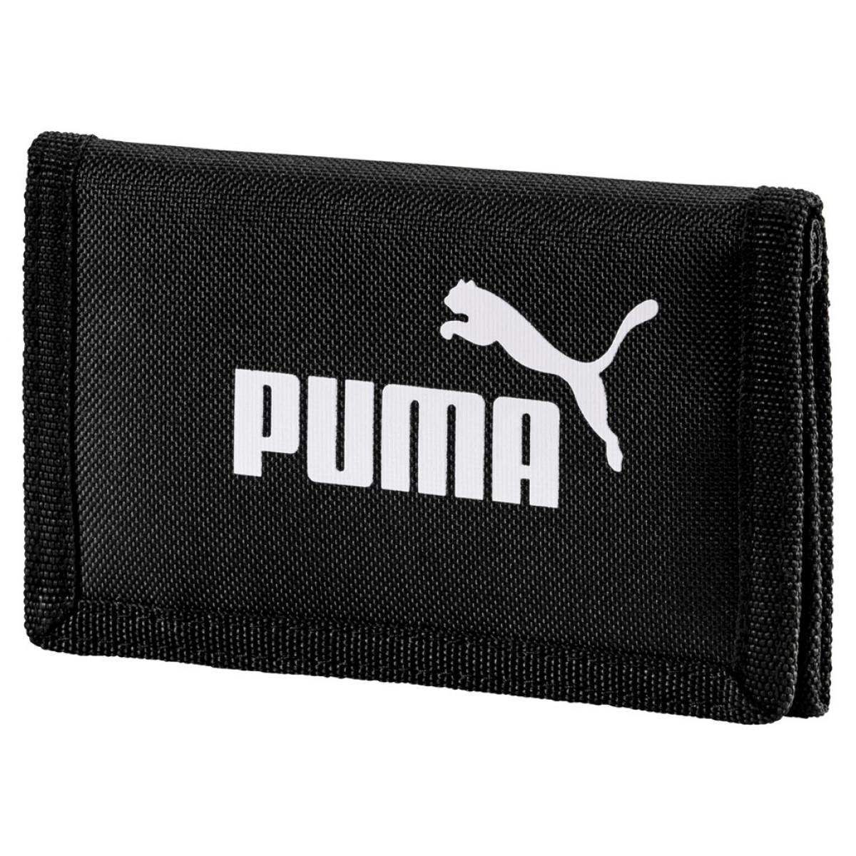 Puma tépőzáras vászon pénztárca fekete
