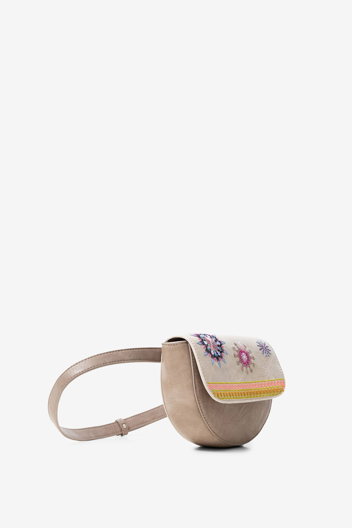 Desigual női táska és övtáska egyben félhold alakú bézs