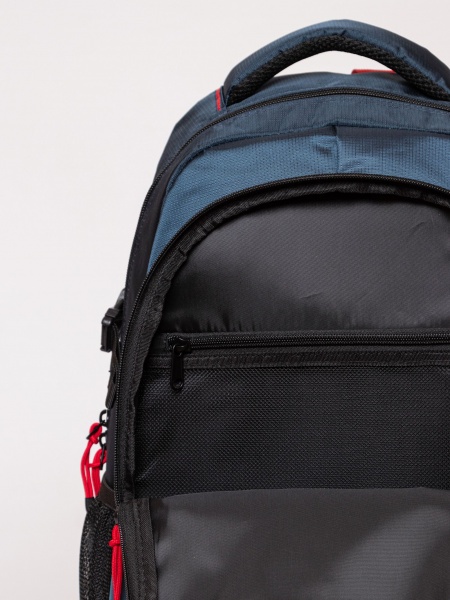 HeavyTools laptop és kulacs tartós hátizsák mellkascsattal ELERD kék