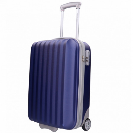 Kézipoggyász bőrönd kék szürke
