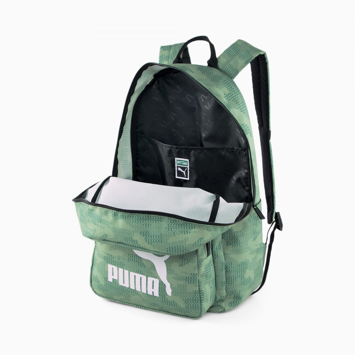 Puma klasszikus laptoptartós hátizsák szőlőzöld