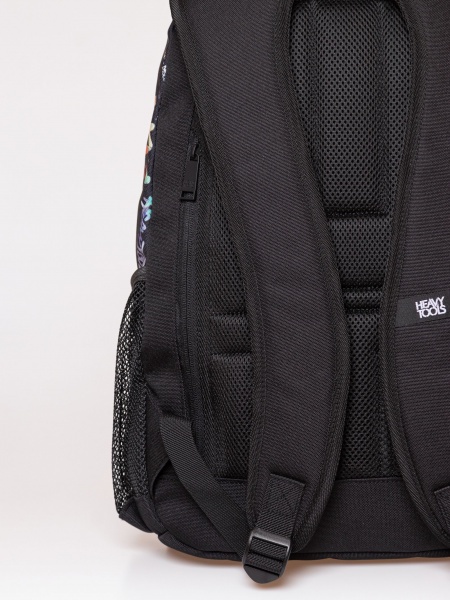 HeavyTools 3 zsebes hátizsák laptoptartós plusz biztonsági zsebes kulacstartós színkavalkád