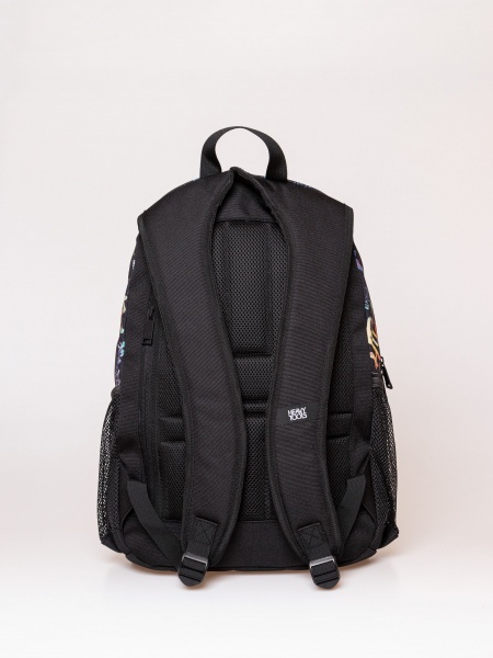 HeavyTools 3 zsebes hátizsák laptoptartós plusz biztonsági zsebes kulacstartós színkavalkád