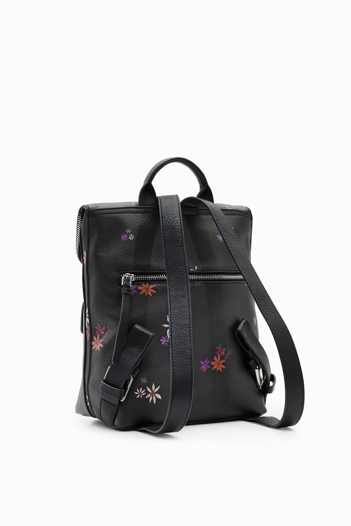 Desigual fedeles kis hátizsák virágos fekete