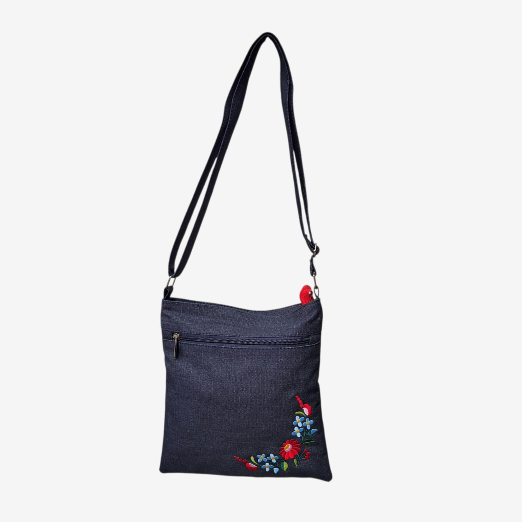 Farmer táska népi motívummal hímzett