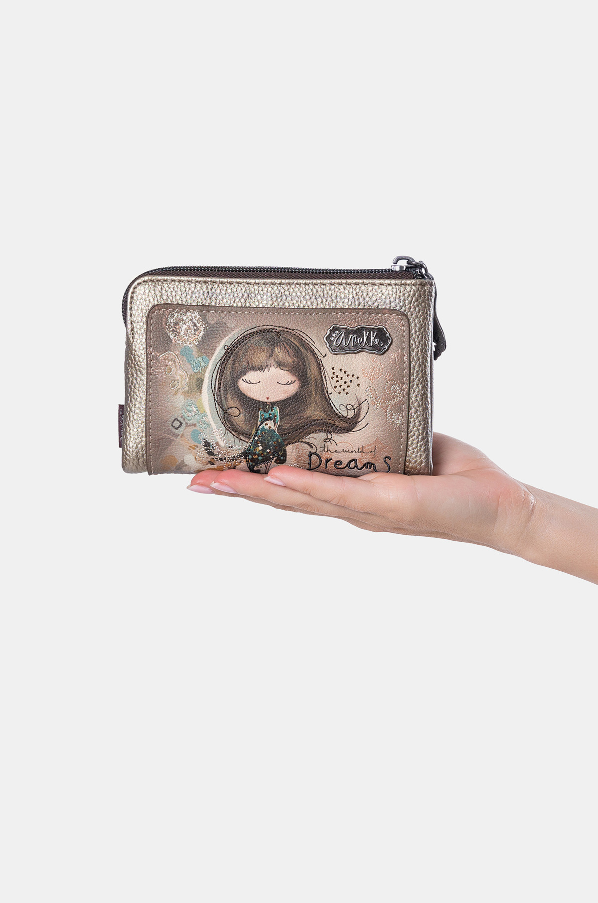 ANEKKE közepes pénztárca puha kidolgozás Real