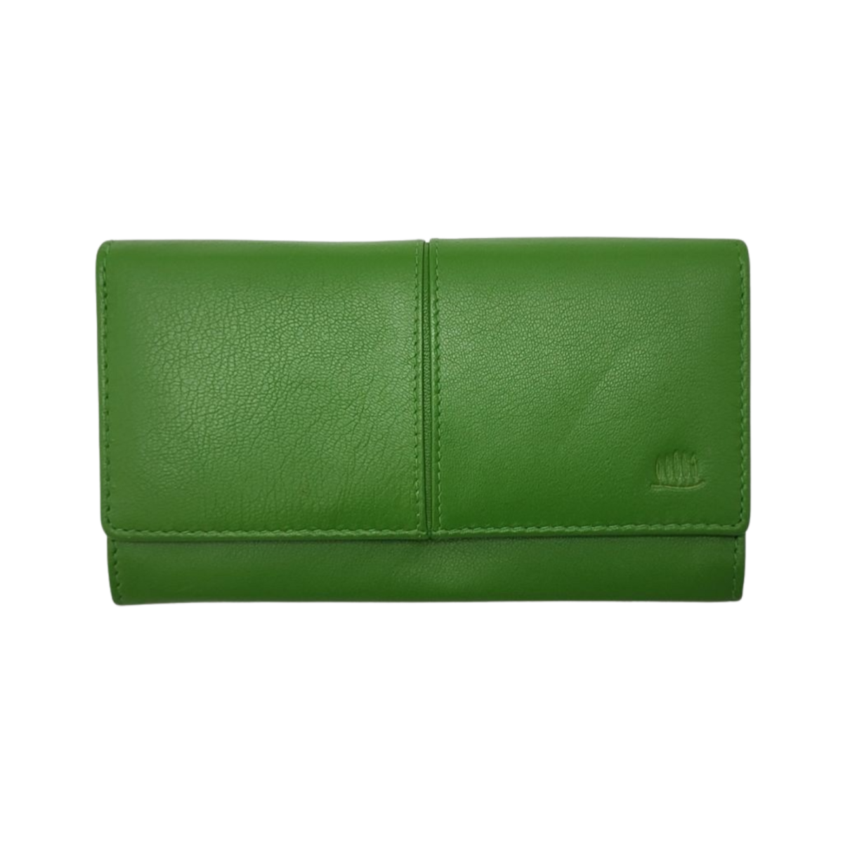 Zöld bőr női nagy pénztárca Carelli