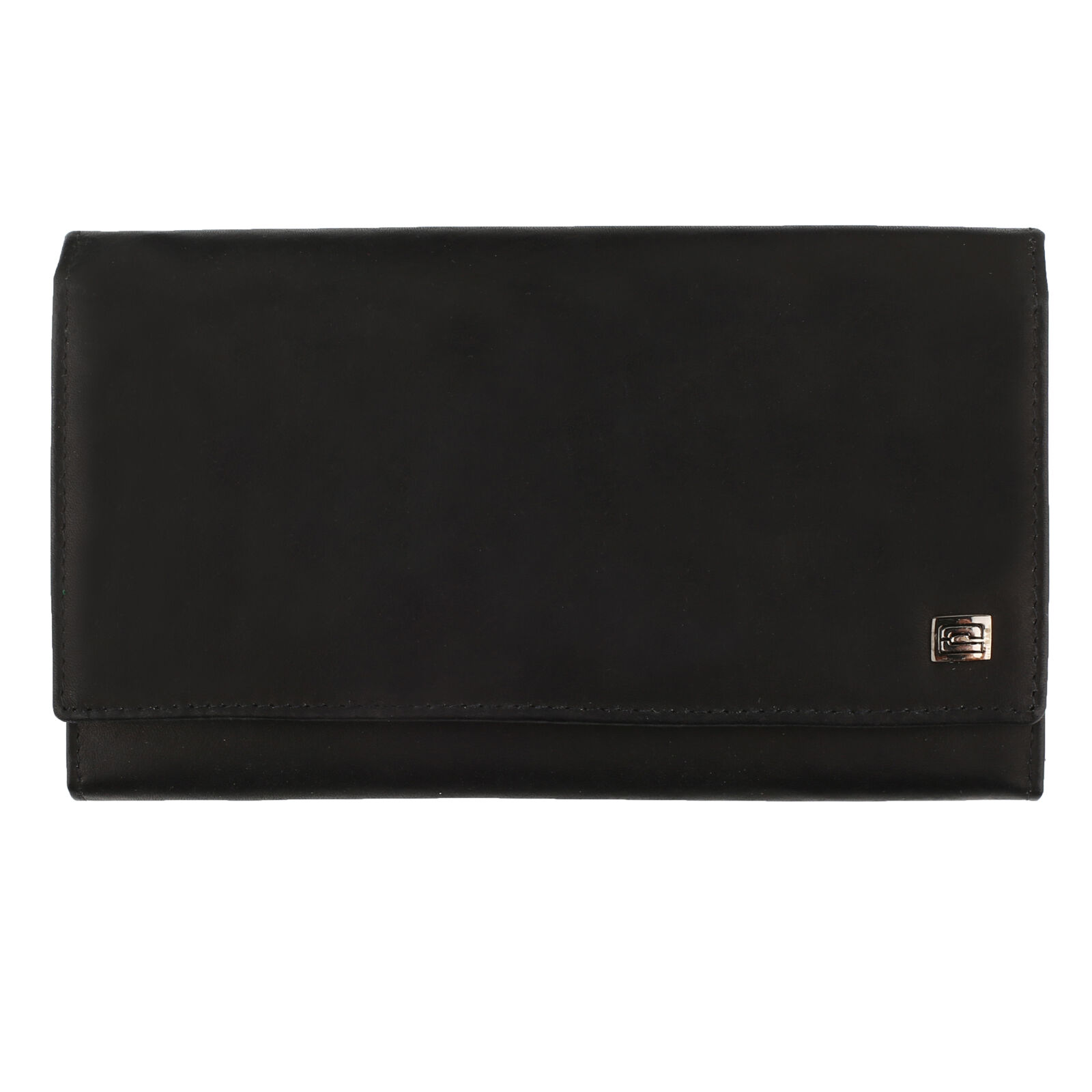 Női hosszú fekete valódi bőr pénztárca-Choice