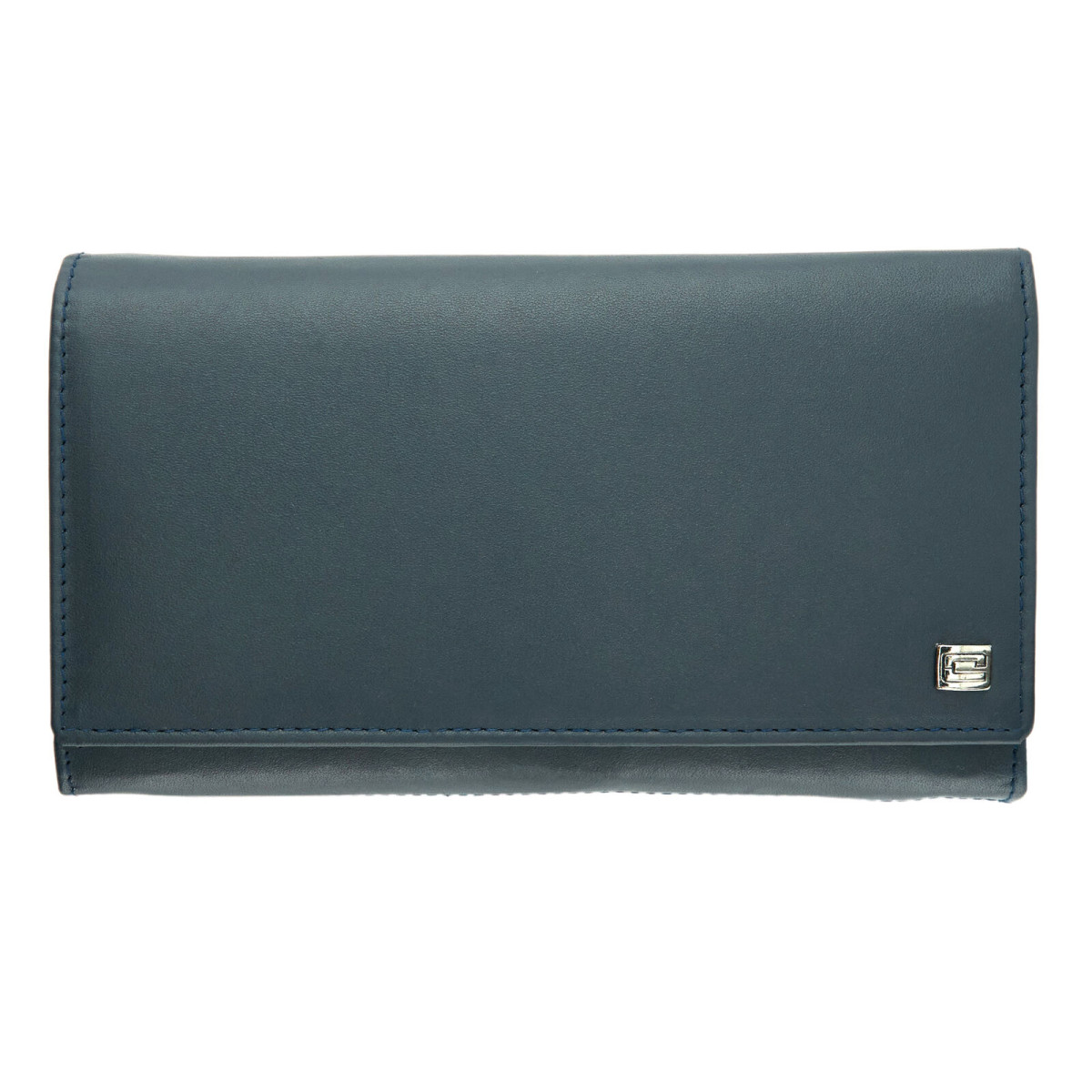 Női hosszú kék valódi bőr pénztárca-Choice