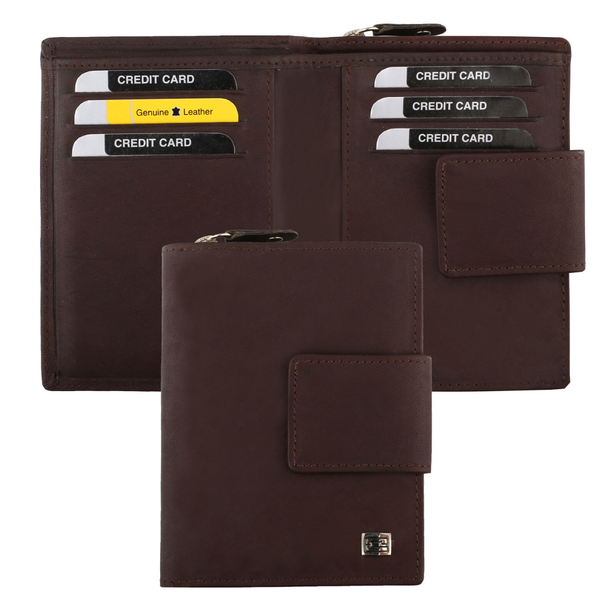 Choice női pénztárca nagy aprós  mattbőr barna