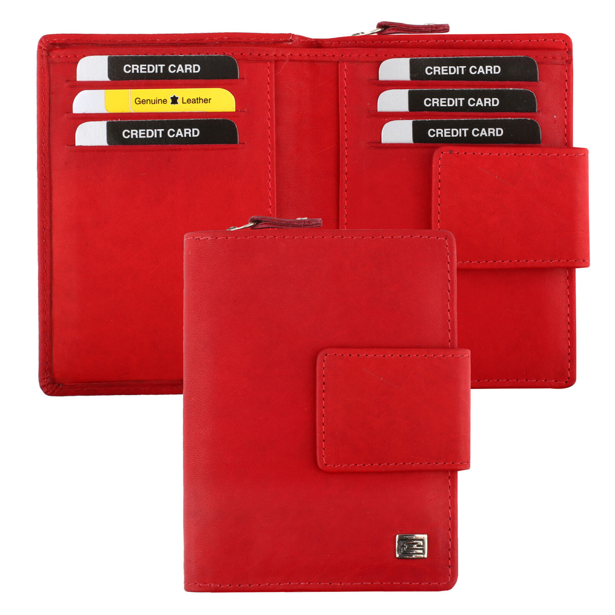 Choice női pénztárca nagy aprós mattbőr piros