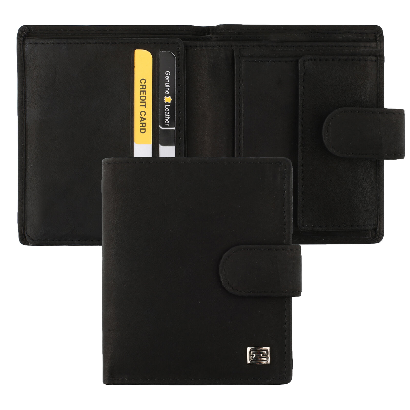 Choice női kártyatartós pénztárca bőr álló fekete