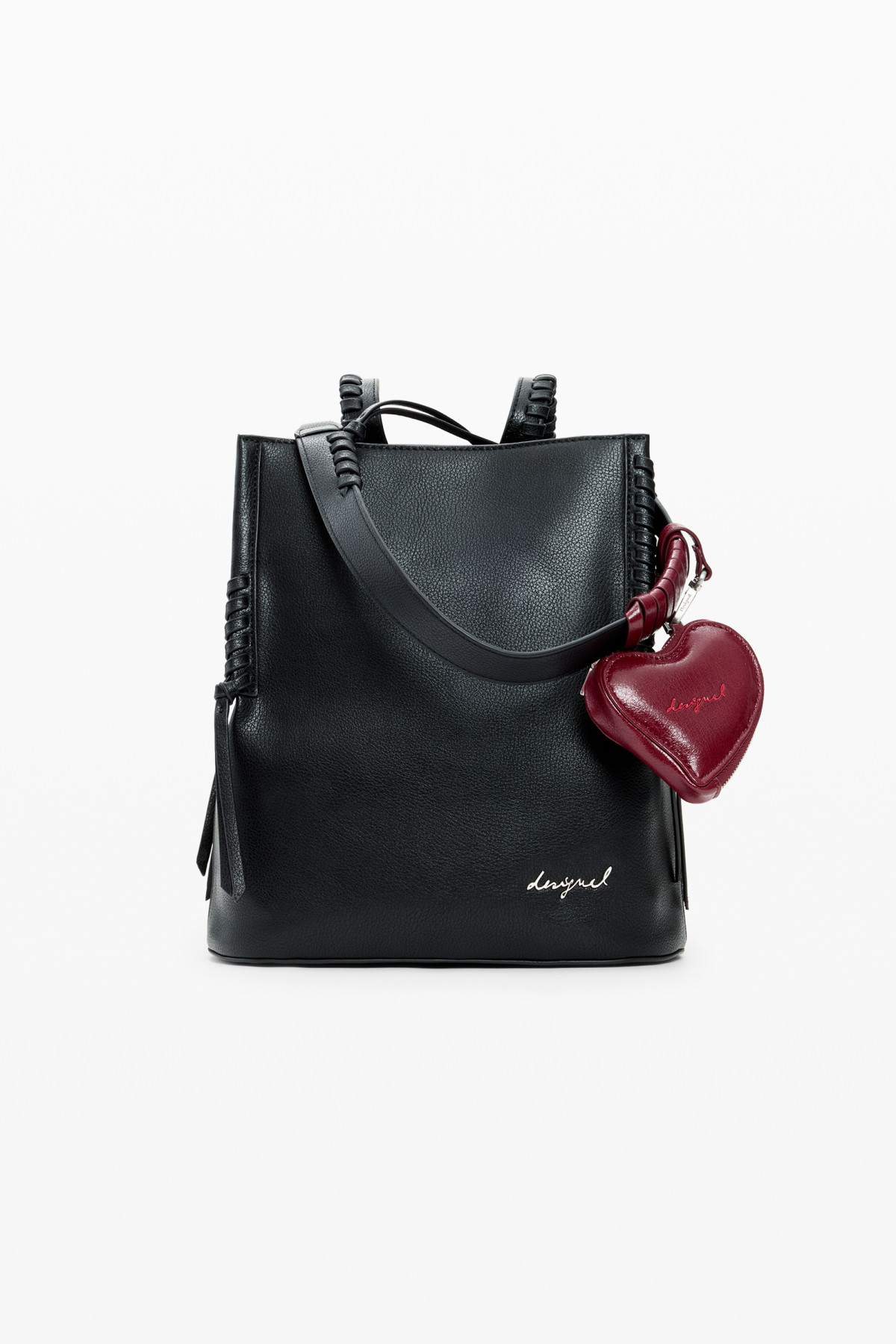 Desigual hátizsák és/vagy válltáska fonott széllel fekete