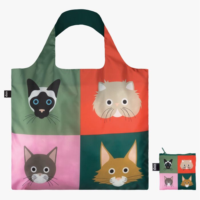LOQI bevásárló táska macskák