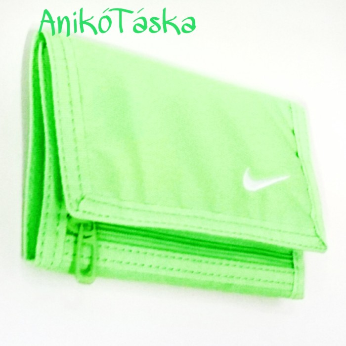 Nike tépőzáras sportos pénztárca világos zöld
